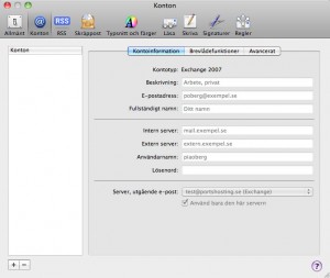 mac mail for exchange 2010